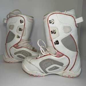 Lamar Women's Snowboard Boots White Pink Size 9